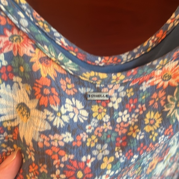 O'Neill Blue Floral Sundress Size Medium - Picture 4 of 5